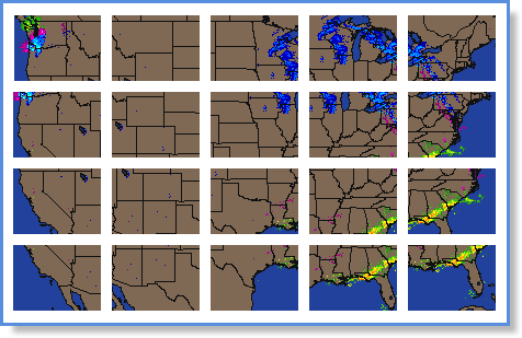 Click on image to view US regional Nexrad Radar images